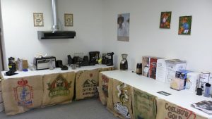 Burman coffee testing lab for beans and roasters